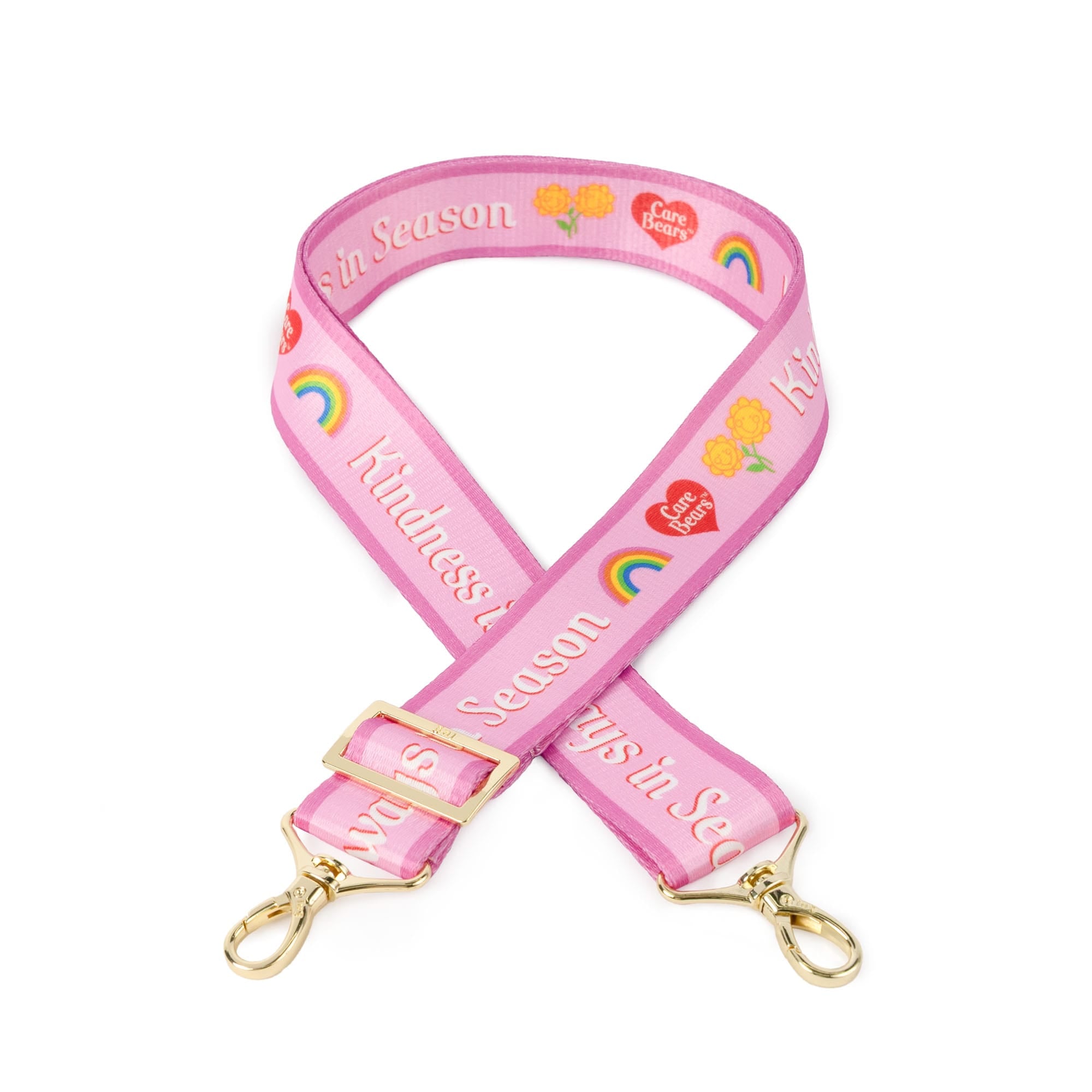 Care Bears x Lug 1.5" Classic Webbed Strap - KINDNESS IS ALWAYS IN SEASON - 24798_LugxCareBears_Strap_CareBearKindness_Angle_01